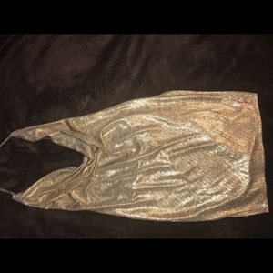 Gold metallic dress !! Size: Large